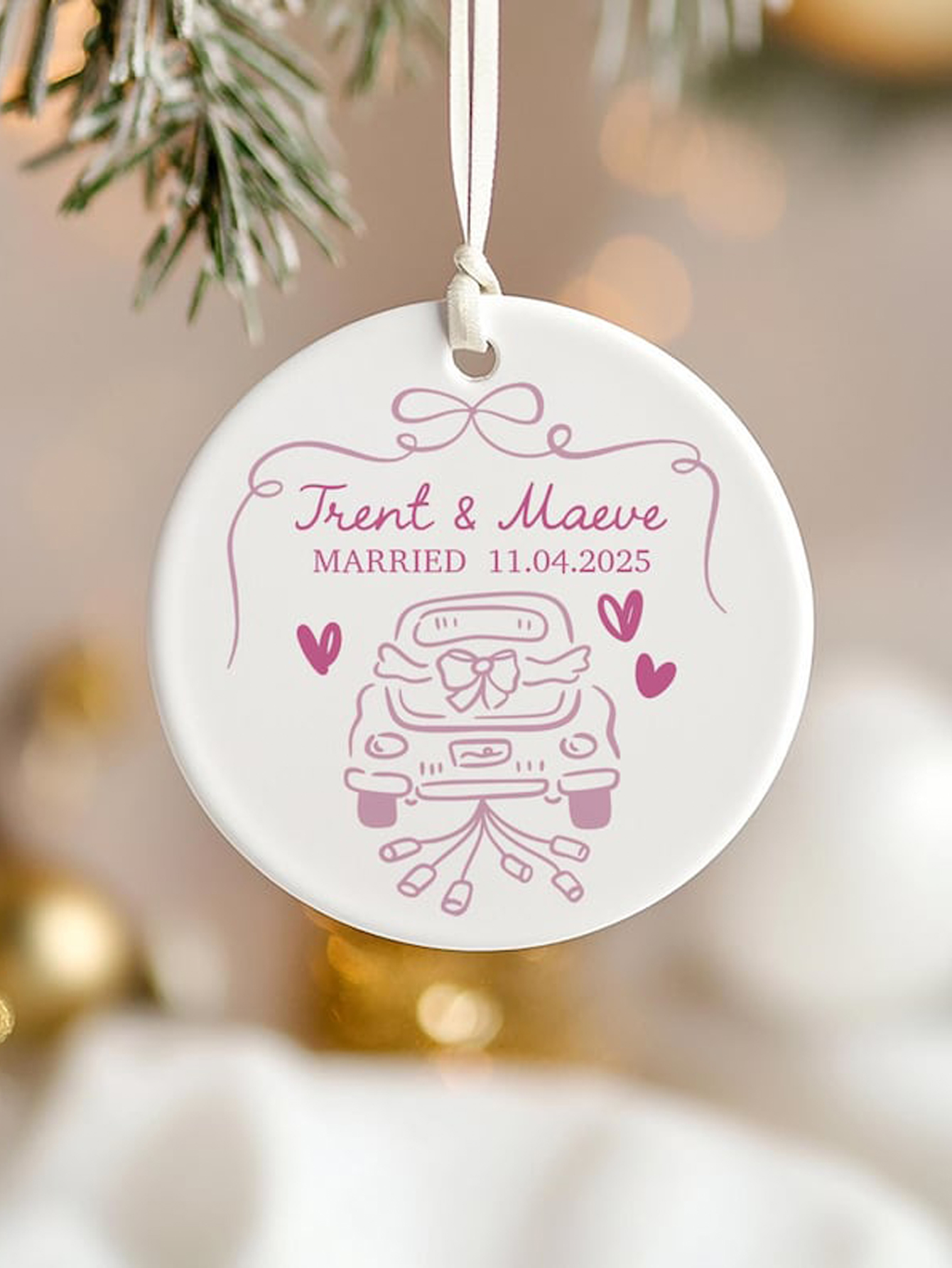 2025 Newlywed First Christmas Ornament